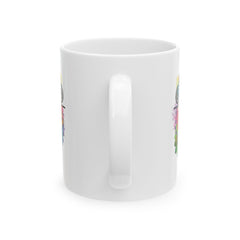 Colorful Floral Ceramic Mug - 11oz & 15oz - Perfect for Tea & Coffee Lovers