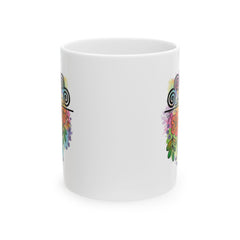 Colorful Floral Ceramic Mug - 11oz & 15oz - Perfect for Tea & Coffee Lovers